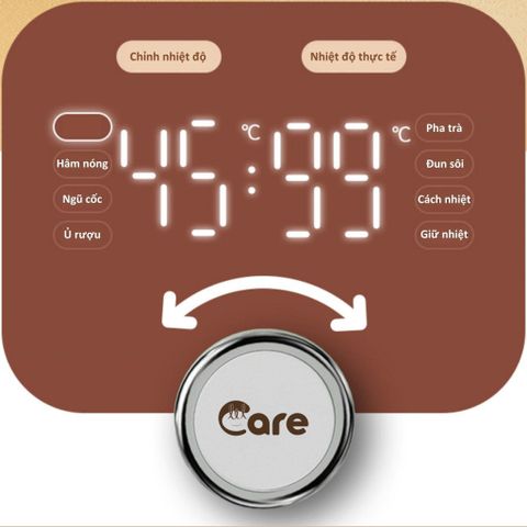 Bình thuỷ giữ nhiệt LIL Care 1,2L đa năng 800W - Đun nước siêu tốc, tùy chỉnh nhiệt độ, thích hợp cho mẹ bỉm sữa