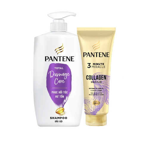 Bộ gội xả Pantene hỗ trợ phục hồi và giảm rụng tóc 900ml + 150ml