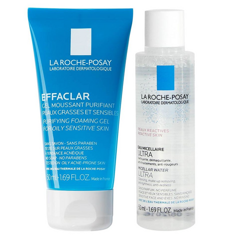Combo gel rửa mặt cho da dầu và nước tẩy trang La Roche-Posay