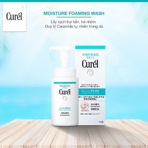 Combo Kem Dưỡng Ẩm Curél Intensive Moisture Cream 40g và Sữa Rửa Mặt Intensive Moisture Care 90ml - Giữ Ẩm và Làm Sạch Da Nhạy Cảm