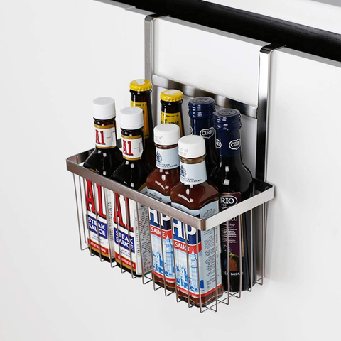 Kệ Đựng Đồ Đa Năng Gắn Cánh Cửa Tủ Bếp Inox 304 Hobby Home Decor TB3 - Tiết Kiệm Không Gian, Sang Trọng Cho Nhà Bếp
