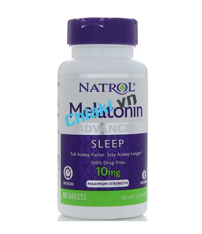 Natrol Sleep 10mg - Viên uống hỗ trợ cải thiện giấc ngủ