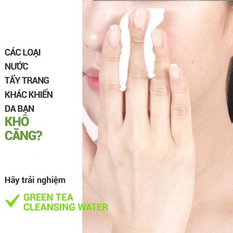 Nước Tẩy Trang Innisfree Dưỡng Ẩm Da 300ml - Công Thức Trà Xanh Jeju & Axit Amin - Làm Sạch Sâu, Cấp Ẩm Cho Mọi Loại Da