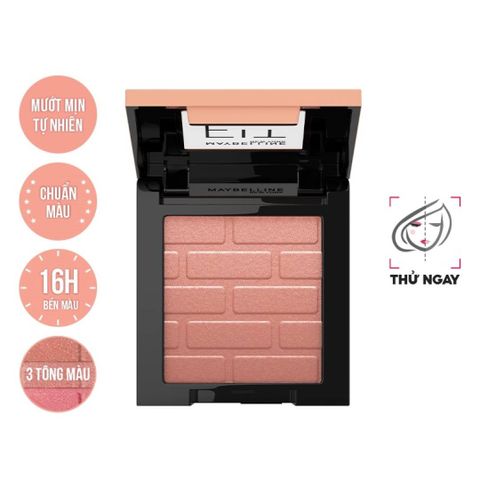 Phấn Má Hồng Fit Me Mono Blush Maybelline - Mịn Mướt Tự Nhiên, Bền Màu 16H, Phù Hợp Với Mọi Loại Da, Xu Hướng Mới 2023