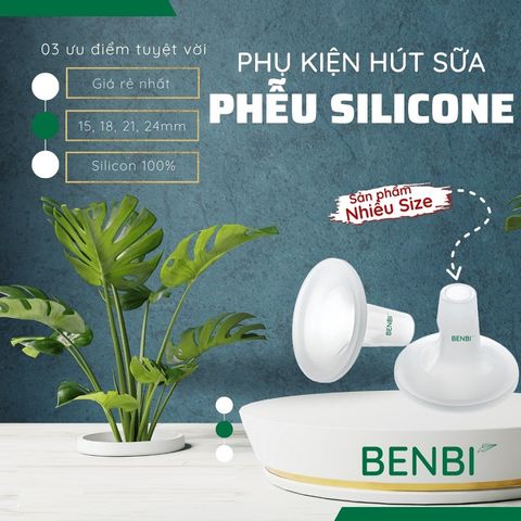 Phễu Hút Sữa Silicon Benbi Sweet - Giúp Massage Ngực, Tăng Sản Lượng Sữa, Chống Tắc Tia Sữa Cho Mẹ Bầu