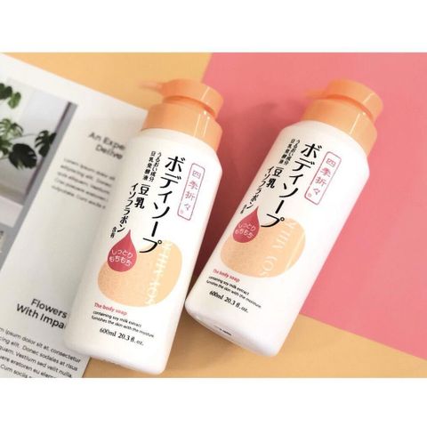 Sữa Tắm Kumano Chiết Xuất Đậu Nành 600ml - Dưỡng Ẩm, Làm Sạch Da, Hương Thơm Nhẹ Nhàng, Thích Hợp Mọi Loại Da, Xuất Xứ Nhật Bản