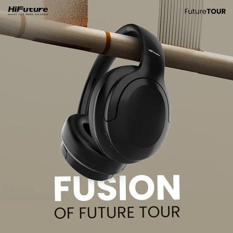 Tai Nghe Chụp Tai Không Dây HiFuture FutureTour - Hybrid ANC, Bluetooth 5.3, 40 Giờ Phát Nhạc - Âm Thanh Chống Ồn Tuyệt Vời