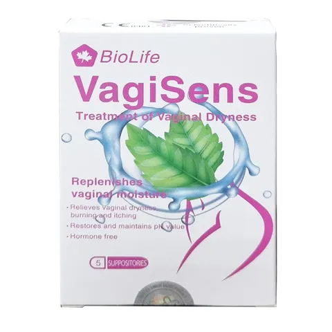 Viên đặt BioLife VagiSens hỗ trợ cấp ẩm, giảm khô cho phụ nữ