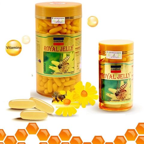 Viên Uống Sữa Ong Chúa Costar Royal Jelly 60 Viên - Thực Phẩm Chức Năng Bổ Sung Dưỡng Chất, Cải Thiện Làm Đẹp Da, Tăng Cường Sức Khỏe