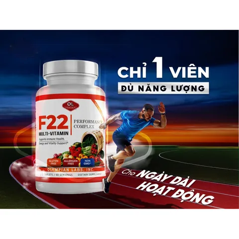Viên Uống Vitamin Tổng Hợp Olympian Lab F22 - Hỗ Trợ Sức Khỏe, Tăng Cường Đề Kháng, 60 Viên Hộp