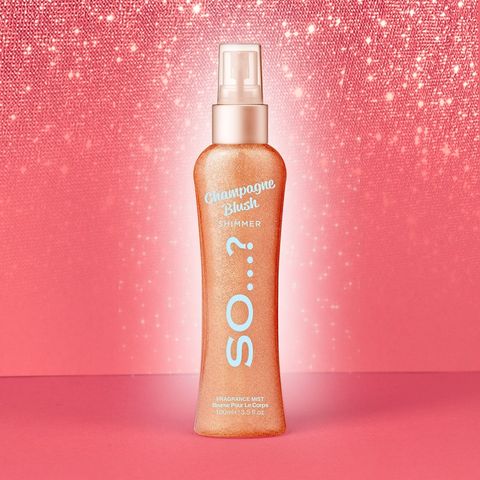 Xịt Thơm Toàn Thân So…? Champagne Blush Shimmer 100ml - Hương Trái Cây Dịu Dàng & Nhũ Lấp Lánh, Ngát Thơm Lâu Dài