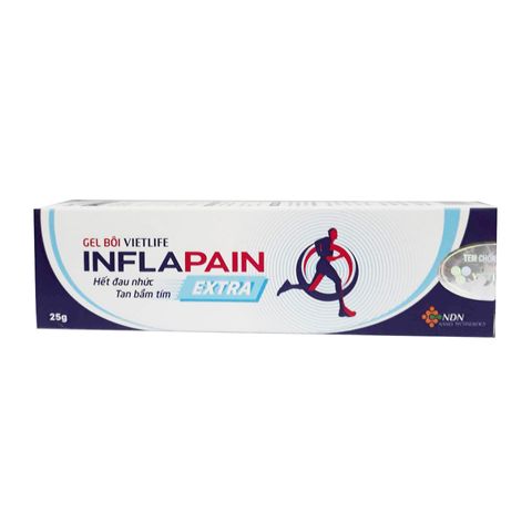 Gel bôi Vietlife Inflapain 25g - Hỗ trợ giảm đau nhức xương khớp hiệu quả với công nghệ Nano, dễ dàng thẩm thấu, sản phẩm chăm sóc sức khỏe.