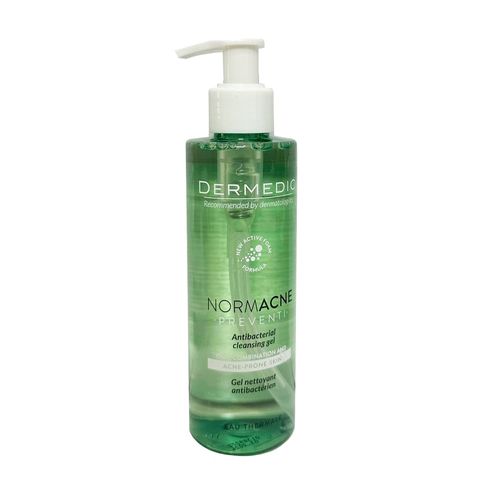 Sữa Rửa Mặt Dermedic Normacne Antibacterial Cleansing 200ml - Giúp Làm Sạch Da Mụn, Kháng Viêm và Dưỡng Ẩm Hiệu Quả