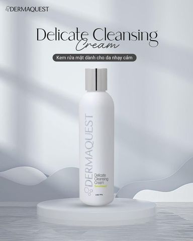 Kem Rửa Mặt Dermaquest Delicate Cleansing Cream - Sữa Rửa Mặt Dịu Nhẹ Cho Da Nhạy Cảm, Chai 170g, Làm Sạch và Làm Dịu Da