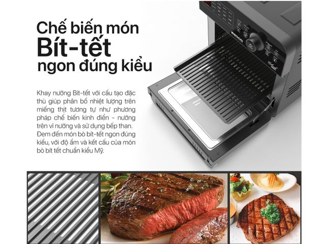 Khay Nướng Bít Tết Nồi Chiên Không Dầu 2GOOD S19/S20 - Dụng Cụ Bếp Cao Cấp, Chất Liệu Nhôm Chống Dính, Nướng Thịt Ngon Đúng Kiểu Mỹ