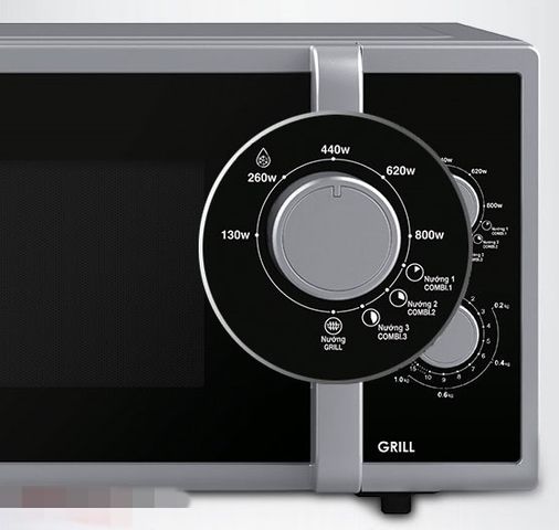 Lò Vi Sóng Sharp R-G322VN-S 23L Có Nướng & Hâm Nóng 800W - Thiết Kế Tiện Lợi, Điều Khiển Dễ Dàng, Xuất Xứ Nhật Bản