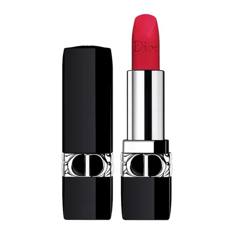 Son Dior Rouge Dior Refillable Lipstick 784 Rouge Rose - Đỏ Hồng