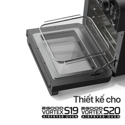 Vỉ Nướng Sâu Lòng Nồi Chiên Không Dầu 2GOOD S19/S20 Inox 304 - Dụng Cụ Bếp Bền Bỉ, Chống Rỉ, An Toàn Cho Sức Khỏe