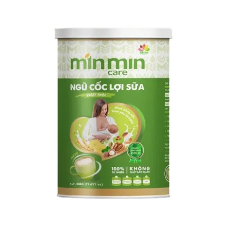 Bột ngũ cốc lợi sữa Min Min Care 38 loại hạt, Dạng lon 500g