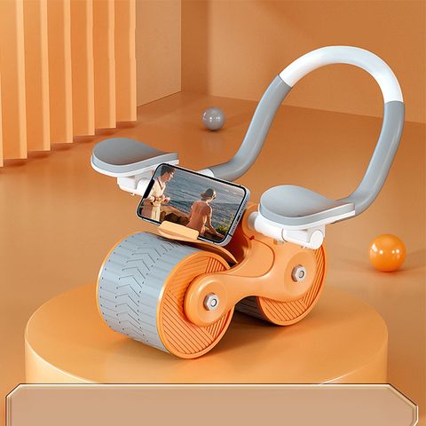 Con lăn tập bụng trợ lực chống trơn trượt đa năng - Dụng cụ thể thao giảm mỡ bụng tại nhà cho nam nữ, bao gồm miếng đệm lót.