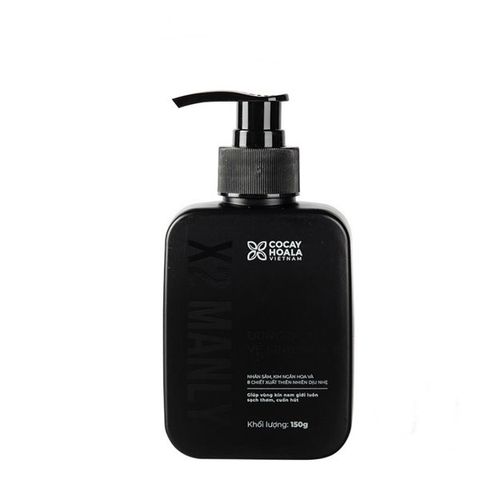 Dung dịch vệ sinh nam X2 Manly Cocayhoala - Chiết xuất thiên nhiên, khử mùi hiệu quả, lưu hương nam tính, 150g - Chăm sóc vùng kín cho nam giới