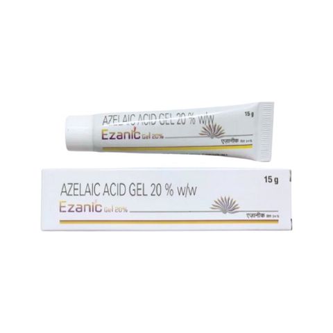 Gel Trị Mụn Ezanic 20% Azelaic Acid - Hỗ Trợ Giảm Mụn và Mờ Thâm Hiệu Quả, Dưỡng Sáng Da 15g