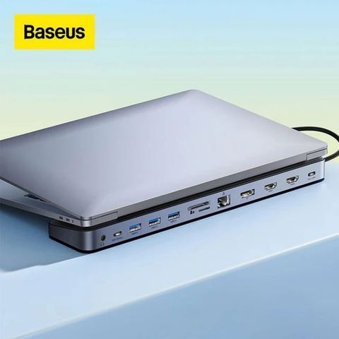 Hub mở rộng đa năng Baseus 11 in 1 EliteJoy Gen2 - Bộ chuyển đổi Type-C 11 cổng, hỗ trợ 4K HDMI, USB 3.0, thiết kế sang trọng.