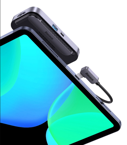 Hub Mở Rộng Đa Năng Baseus PadJoy Type-C HUB Adapter 4 Port - Kết Nối HDMI, USB 3.0, SD/TF cho Laptop, iPad, Smartphone