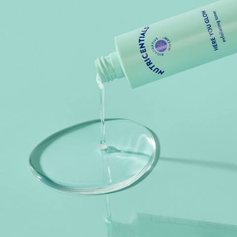 Nước Hoa Hồng Nutricentials Here You Glow Exfoliating Toner 150ml - Cân Bằng Da Dầu, Giúp Làm Sáng và Mịn Da, Dưỡng Ẩm Tự Nhiên