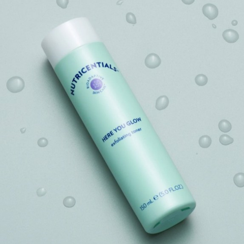 Nước Hoa Hồng Nutricentials Here You Glow Exfoliating Toner 150ml - Cân Bằng Da Dầu, Giúp Làm Sáng và Mịn Da, Dưỡng Ẩm Tự Nhiên