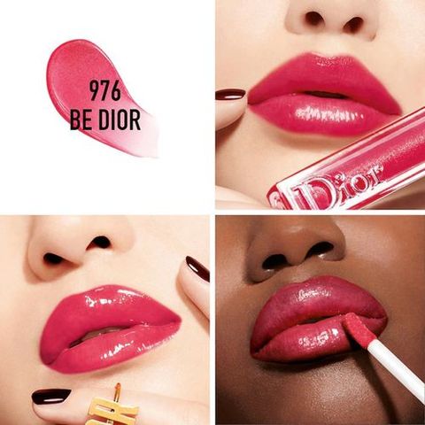 Son Dưỡng Bóng Dior Addict Stellar Gloss 976 Be Dior - Hồng Fuchsia Sang Trọng, Chất Dưỡng Mịn Mượt, Lên Màu Chuẩn, 6.5ml