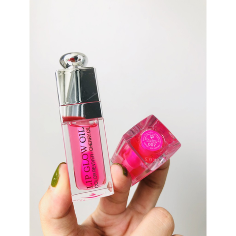 Son dưỡng Dior Addict Lip Glow Oil 007 Raspberr - Dầu dưỡng môi màu hồng dâu ngọt ngào, giúp đôi môi căng mọng và bóng nhẹ, sản phẩm cao cấp từ Dior