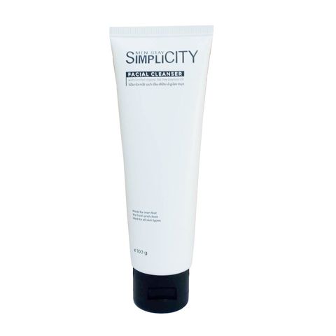 Sữa Rửa Mặt Ngừa Mụn Men Stay Simplicity Facial Cleanser 80g Cho Nam - Giúp Giảm Mụn, Dưỡng Ẩm, Thảo Dược Tự Nhiên, Nam Tính