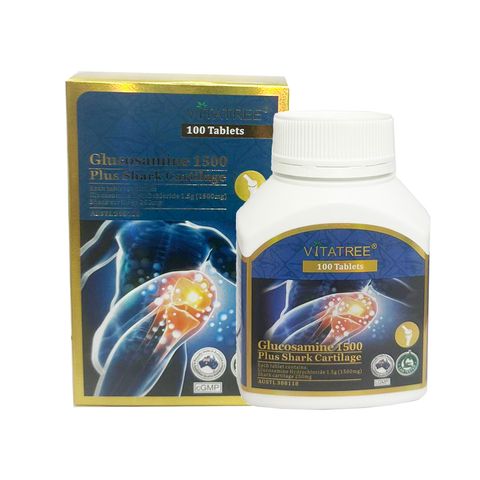 Viên Uống Hỗ Trợ Xương Khớp Vitatree Glucosamine 1500mg - Tăng Cường Linh Hoạt và Khả Năng Vận Động cho Người Tập Thể Thao, Người Già