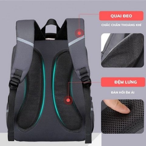 Balo hỗ trợ chống gù Oudele cho bé - Thiết kế thông minh, chất liệu chống thấm, nhiều ngăn chứa sách vở, bảo vệ sức khỏe trẻ em