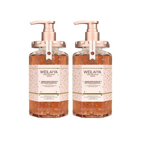Combo 2 Sữa Tắm Hoa Hồng Damask + Gội Xả Gừng Weilaiya - Giúp Trắng Da, Chăm Sóc Tóc Khỏe Mạnh Từ Thiên Nhiên