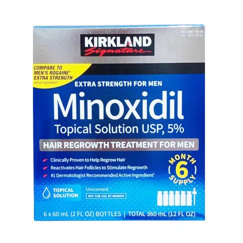 Dung dịch hỗ trợ mọc tóc Minoxidil 5% Kirkland chính hãng Mỹ - Chăm sóc tóc, giảm rụng tóc hiệu quả cho nam giới