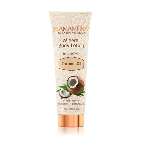 Kem Dưỡng Thể Dầu Dừa Seamantika - Mineral Body Lotion Coconut Oil 250ml, Dưỡng Da Sáng Mịn, Hương Dịu Nhẹ, Phục Hồi Làn Da Rạng Rỡ