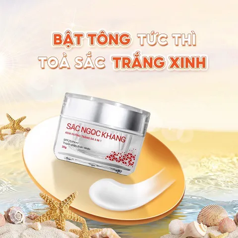 Kem Dưỡng Trắng Da Ban Ngày Sắc Ngọc Khang 5 In 1 SPF 25/PA++