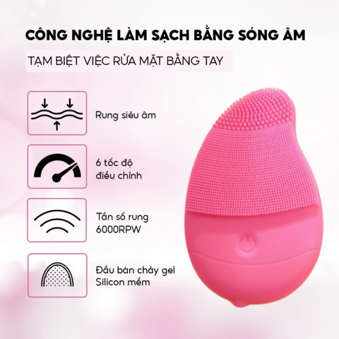 Máy rửa mặt massage JOOU L1901 - Công nghệ rung T-Sonic, silicone mềm, làm sạch sâu và thư giãn da mặt, chăm sóc sắc đẹp tại nhà