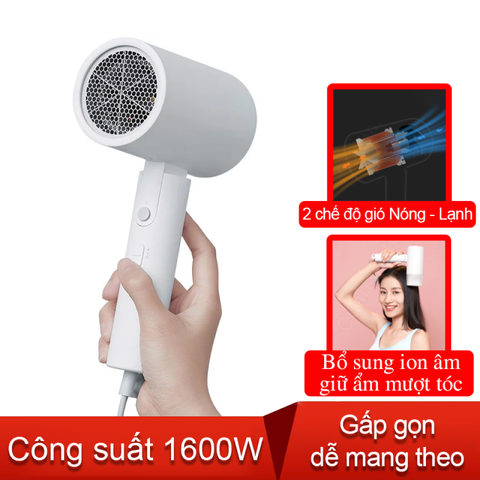 Máy Sấy Tóc Ion Âm Xiaomi Mijia H101 1600W - Chăm Sóc Tóc, Thiết Kế Nhỏ Gọn, Công Suất Cao, Giảm Tổn Thương Tóc
