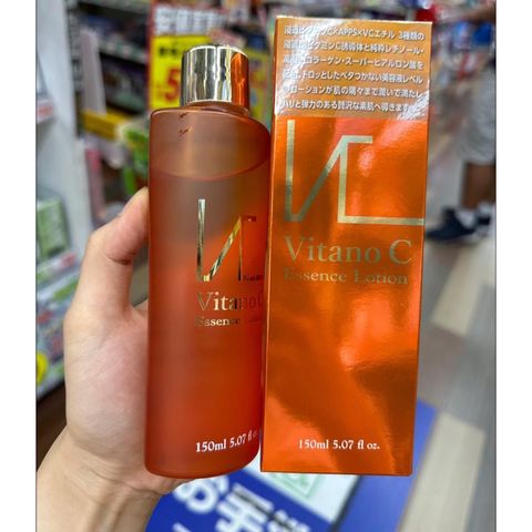 Nước Hoa Hồng Vitamin C Bishou Akari Vitano C Essence Lotion 150ml - Dưỡng Ẩm, Sáng Da, Collagen Tự Nhiên, Phù Hợp Mọi Loại Da