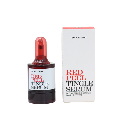 Serum Tái Tạo Da Red Peel Tingle So Natural Hàn Quốc 30ml - Tẩy Tế Bào Chết, Giảm Mụn, Se Khít Lỗ Chân Lông, Làm Sáng Da