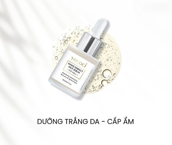 Serum Dưỡng Trắng Da Mờ Thâm Yococi White Perfect Face - Tinh Chất Làm Sáng Da, Chống Oxy Hóa, Phục Hồi Da, Dành Cho Mọi Loại Da