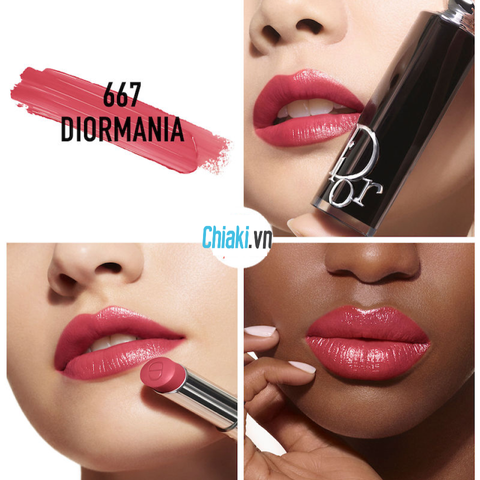 Son Dior Addict Refill 667 Diormania Màu Hồng Khô - Chất Son Dưỡng Ẩm, Sang Trọng, Dễ Dàng Sử Dụng Hàng Ngày