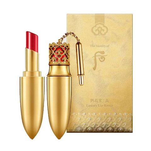 Son Whoo Gongjinhyang Mi Luxury Lip Rouge 55 Real Red - Son Môi Đỏ Tươi Sang Chảnh, Dưỡng Ẩm Mượt Mà, Phù Hợp Với Mọi Tông Da