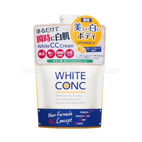 Sữa Dưỡng Thể Trắng Da White Conc Body CC Cream - Kem Dưỡng Sáng Da Toàn Thân, Tái Tạo Tế Bào, Che Khuyết Điểm, Phù Hợp Mọi Loại Da