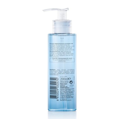 Sữa Rửa Mặt Eucerin DermatoClean Hyaluron Cleansing Gel 200ml - Gel Làm Sạch Da Không Cồn, Không Hương Liệu, Phù Hợp Mọi Loại Da