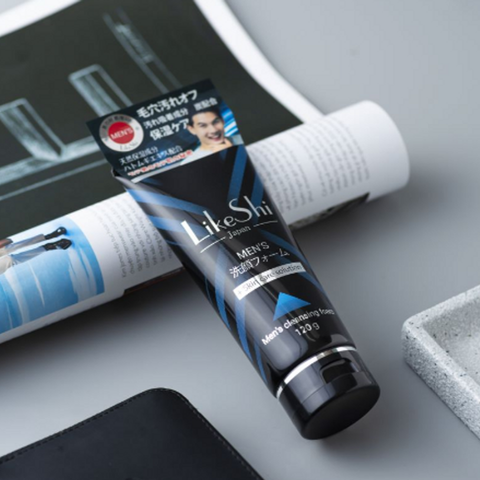 Sữa Rửa Mặt Nam Likeshi Men's Cleansing Foam - Làm Sạch Sâu, Kiểm Soát Dầu, Độ Ẩm Tốt, 120ml