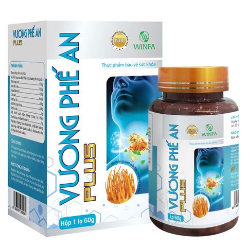 Viên uống giảm ho Vương Phế An Plus - Hỗ trợ tiêu đờm, tăng cường miễn dịch, chiết xuất thiên nhiên, 60g